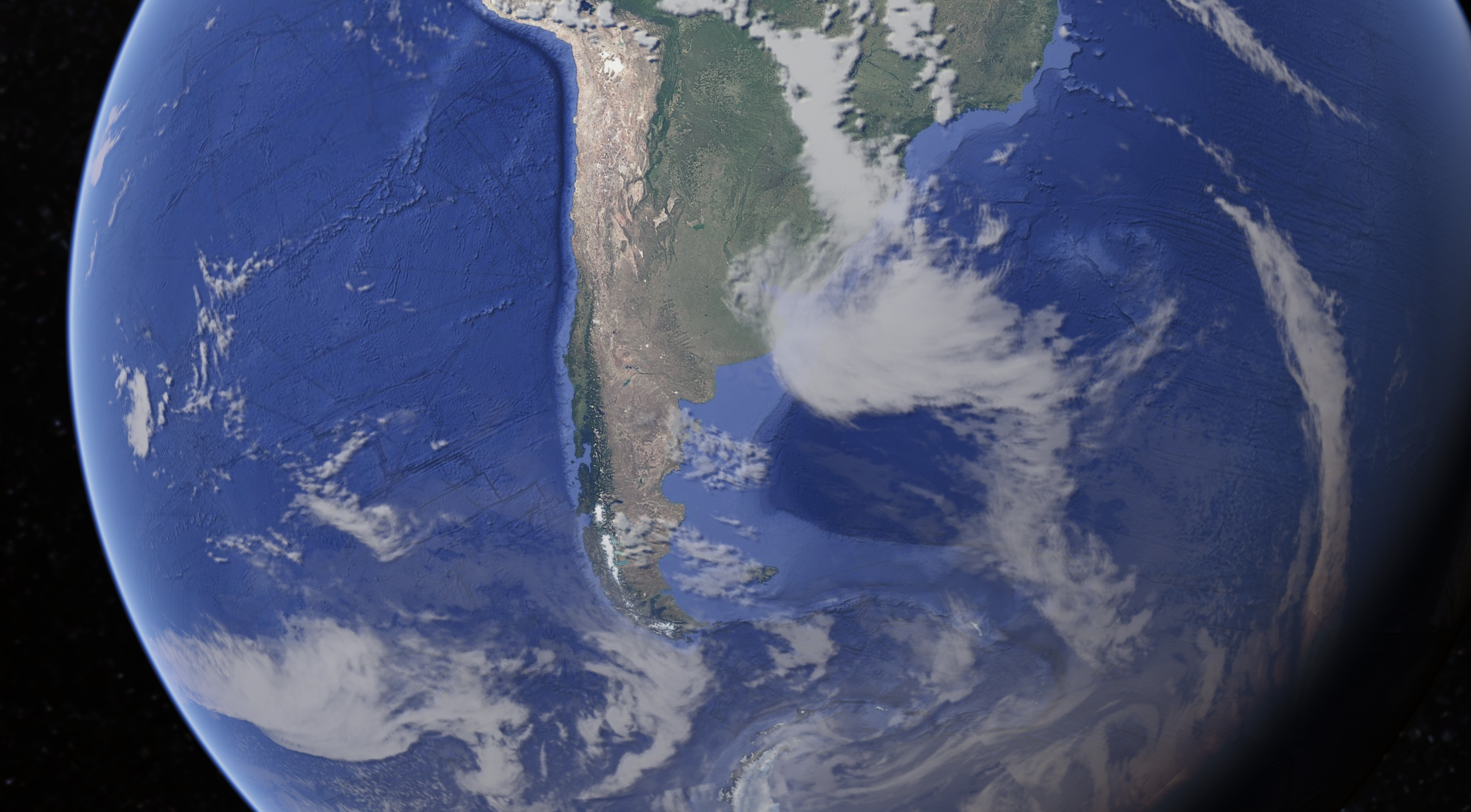 Chile visto desde el espacio